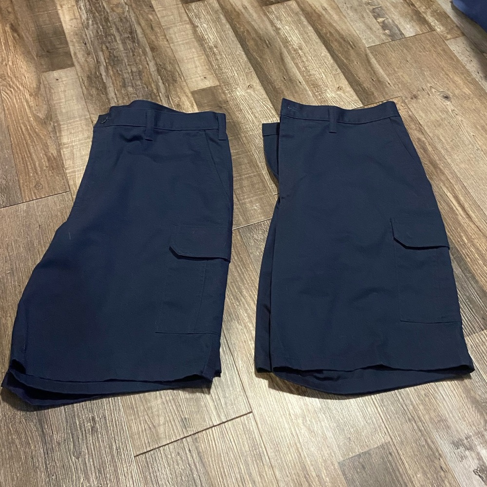 Cintas Men's Dark Blue Cargo Work Shorts
